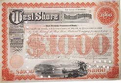 West Shore Railroad Bond 1922