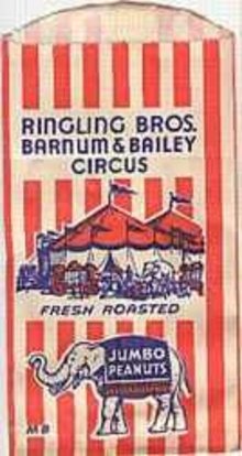 Ringling Brothers Circus Peanut Bag