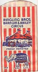Ringling Brothers Circus Peanut Bag