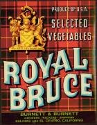 Royal Bruce Vegetable Can Label