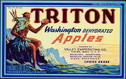 Triton Washington Apples Crate Label