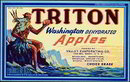 Triton Washington Apples Crate Label