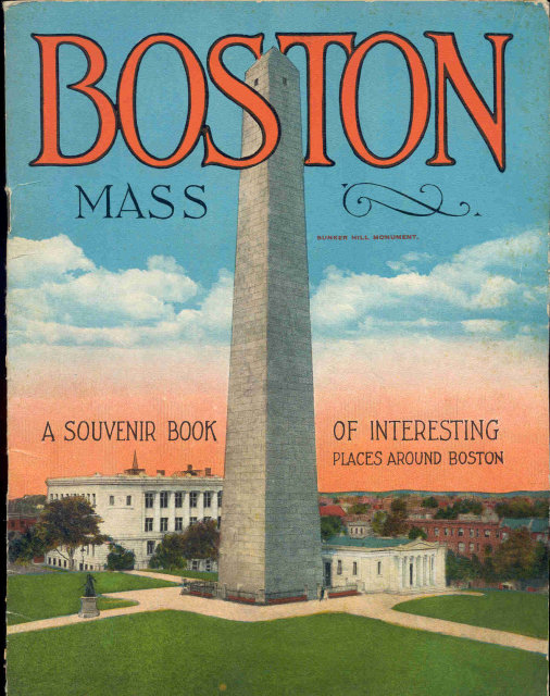 Boston Massachusetts Souvenir Booklet