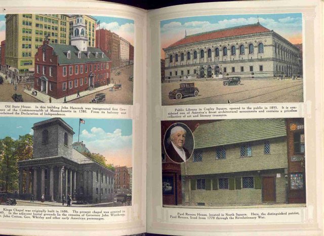 Boston Massachusetts Souvenir Booklet