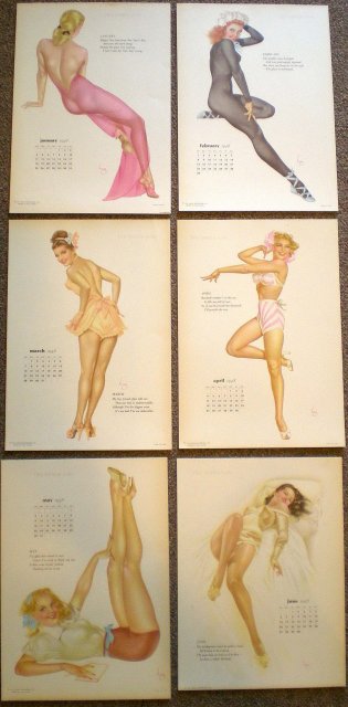 Varga Calendar Girl Prints 1948