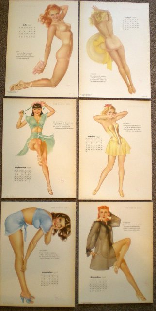 Varga Calendar Girl Prints 1948