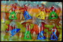 West German Toy Store Display - Cowboys