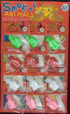 Smoking Monkeys Store Display Card Toys