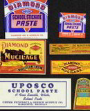 Mucilage Glue Bottle Labels