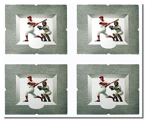 Baseball Players Poster Display 1950