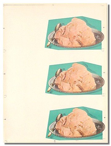Ice Cream Plates Poster 1950
