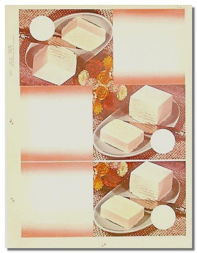 Vanilla Ice Cream Plates Poster 1957