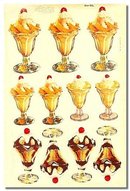 Ice Cream Sundae Poster 1950