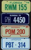 Post Honeycomb Cereal Toy Bike License Plates