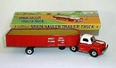 Tin Friction Toy Grain Hauler Truck 1950s
