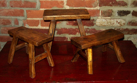 Farmers Wood Pocket Stool Primitive