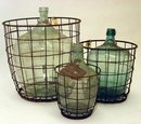 Wine Bottle Wire Basket 1930s