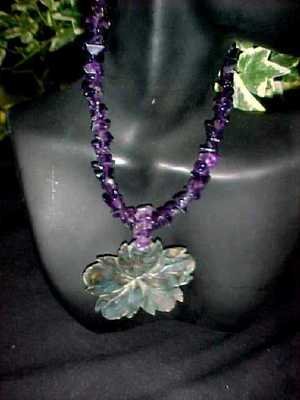 Amethyst Stone Abalone Choker