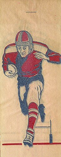 1940s Iron-On Transfer Decals - FOOTBALL