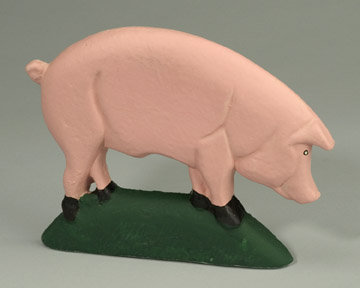 Pig Door Stop - Cast Iron