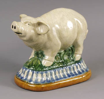 Porcelain Pig Statue