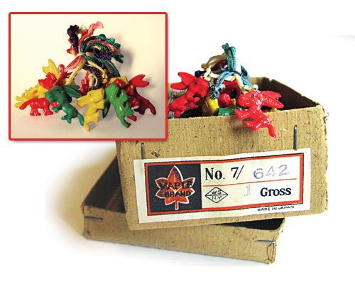 Tiny Donkey Charms Toys - 1950s Japan