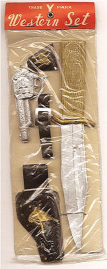 Cowboy Holster Gun Set 1950s Japan