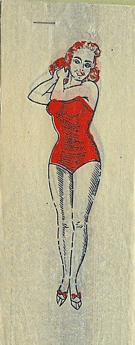 Pinup Girls Toy Iron-On Transfers 1940s