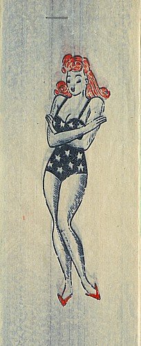 Pinup Girls Toy Iron-On Transfers 1940s