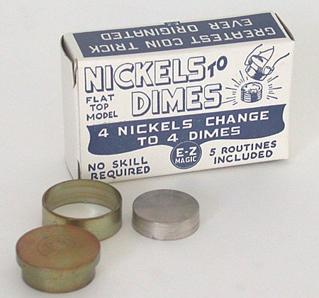Nickles to Dimes Magic Trick Toy 1950s