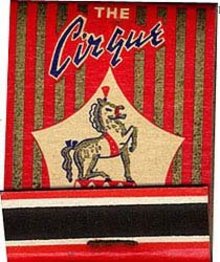 Cirque Fairmont Hotel Matchbook / san fransico