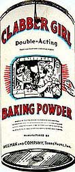 Clabber Girl Diecut Sign 1930s
