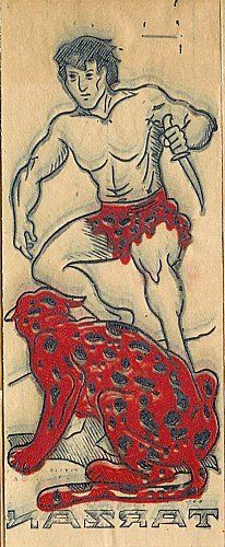 TARZAN Iron-On Transfer Decal 1940s