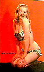 Marilyn Monroe Postcard Unused