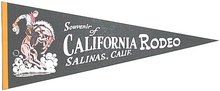 Rodeo Felt Pennants California 1970s