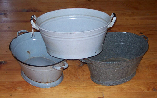 Antique Wash Tub Basin Enamel Finish