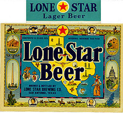 Lone Star Beer Labels