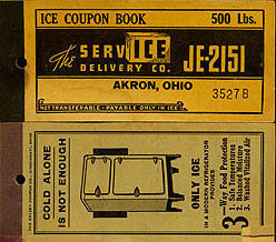 Akron OH Ice Coupon Booklets 1920s