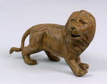 Lion Sculpture Statue - Cast Iron