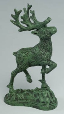 Cast Iron Deer Statue Sculptures