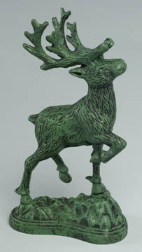Cast Iron Deer Statue Sculptures
