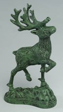 Cast Iron Deer Statue Sculptures