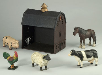 Cast Iron Barn Animals Set