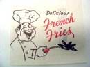 French Fries Fast Food Bags 1950s