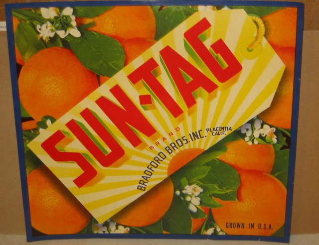 Sun-Tag Citrus Crate Label
