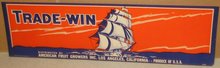 Trade-Win Fruit Crate Label