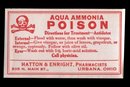 Ammonia Poison Labels