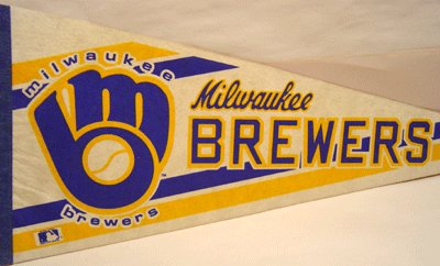 Milwaukee Brewers Pennant Baseball