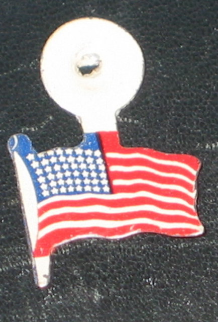 American Flag Tin Tag
