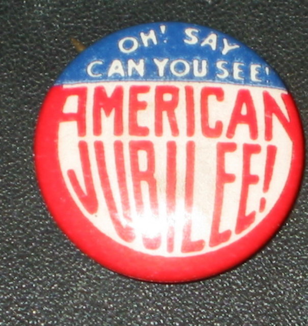 American Jubilee Pinback Pin 1940s